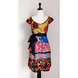 Anthropologie Abstract Floral Dress